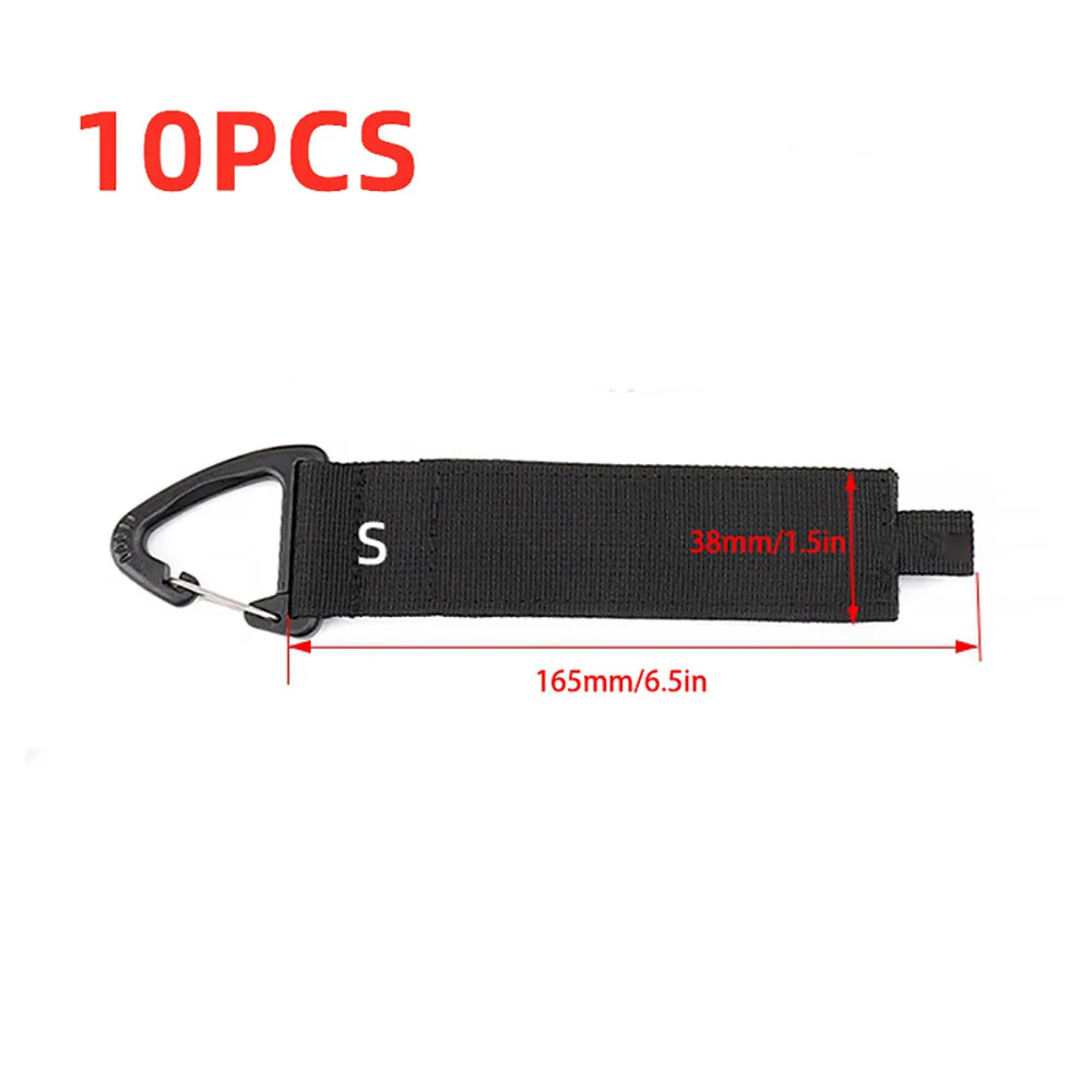 Nylon Heavy-Duty Cord Organizer Straps with Triangle Buckle - Cable and Hose Management Solution