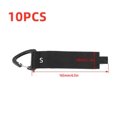 Nylon Heavy - Duty Cord Organizer Straps with Triangle Buckle - Cable and Hose Management Solution (10PCS S)