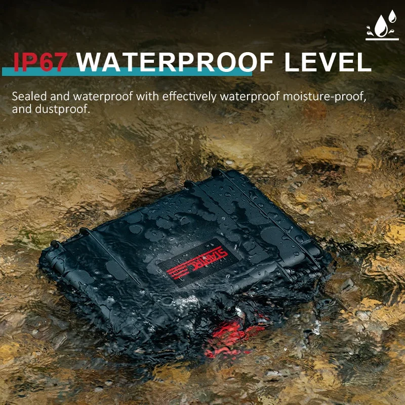 For Gopro Hero 12 11 10 9 Carrying Case 2 Layers Storage Case Hard Shell Waterproof Box Camera Accessories Portable Suitcase