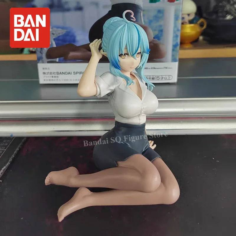 

Original Bandai Banpresto Hololive Relax Time Yukihana Lamy Figure Office Style Ver. Kawaii Anime Girl Figurine Collection Toys