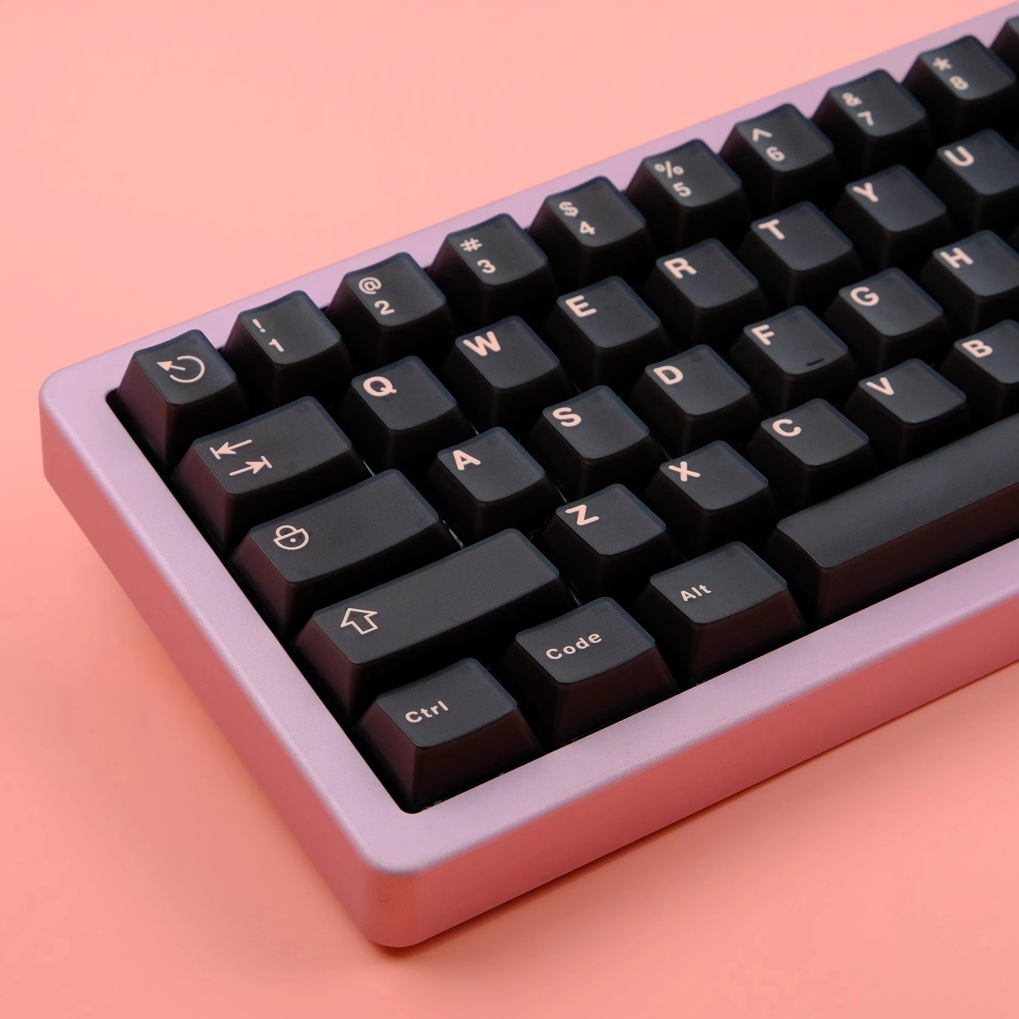 Abs Double Shot Keycaps Perfil de Cereja Keycap Semi Translúcido Aifei Olivia Ouro Preto Verde Escro Conjunto 121 Chaves - Imagem 4