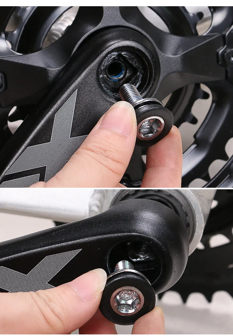 Bike Bottom Bracket Bolts 1 Pair Square Hole Waterproof Sealed M8*15mm for Brompton Aluminum Alloy / Steel