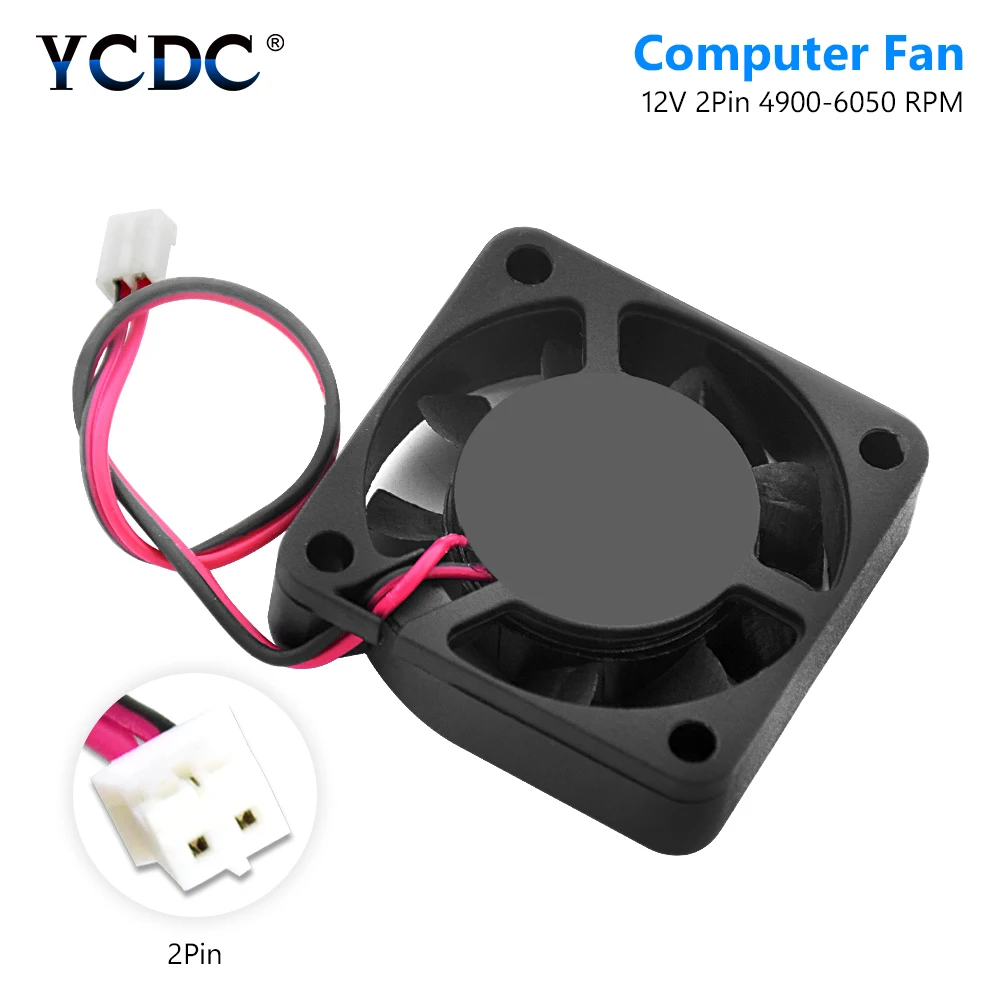 40x40x10 Mm DC 12v 2 Pin Wires Computer Fan Cooler Heatsink Air Exhaust Cooler 4010 Video Chips Graphics Card Cpu Cooling Fan