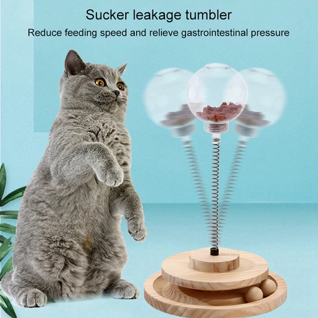 Creative Pet Cats Interactive Toy Ball Leakage Feeder Kitty Cat Food  Feeding Treat Ball Slow Feed Pet Playing Training Toys - AliExpress