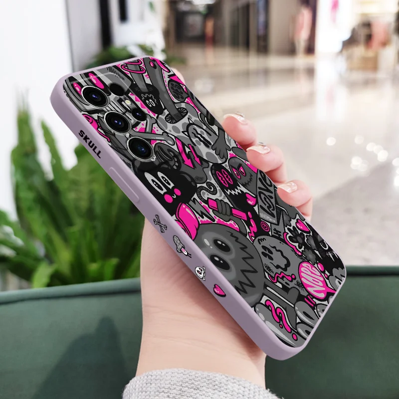 Rose Skull Design Phone Case Cover
