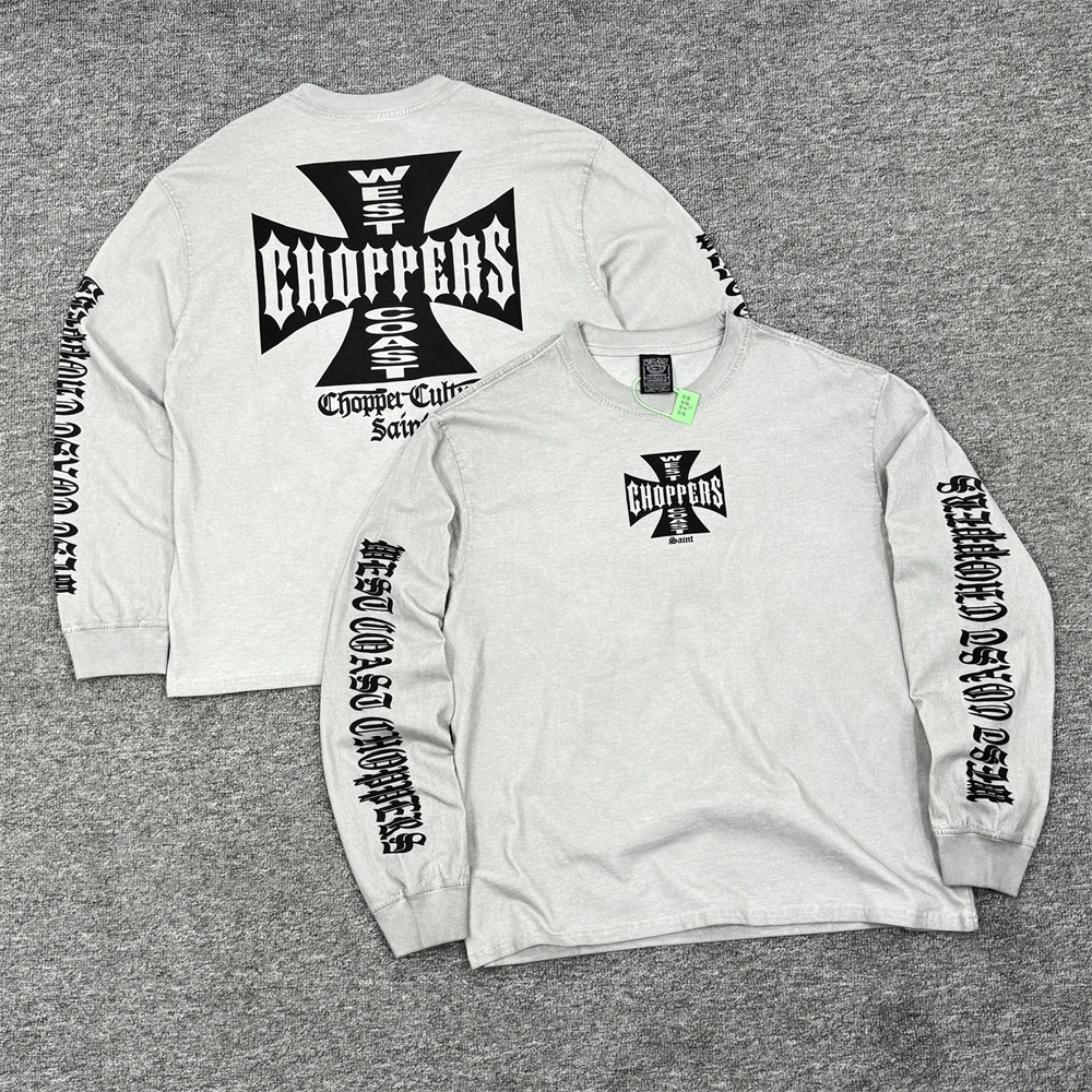 トップス West Coast Choppers long sleeve t-shirt WCC - OG CROSS LONGSLEEVE - Black – West Coast Choppers