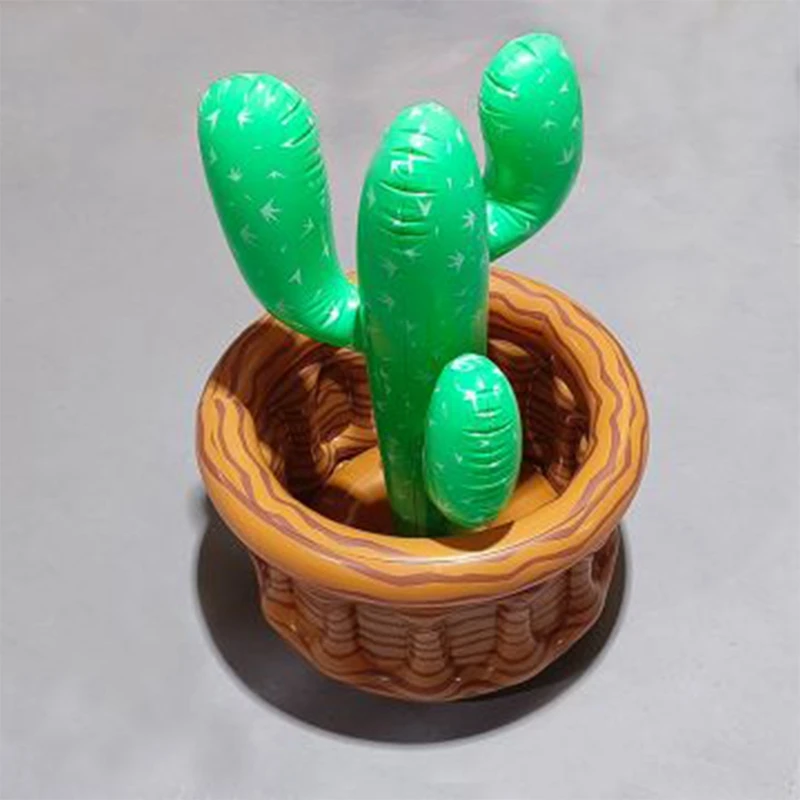 Summer Swimming Party Inflatable Cactus Beer Cooler Novelty Mexican Cinco De Mayo Cactus Party Decoration Outdoor Pool