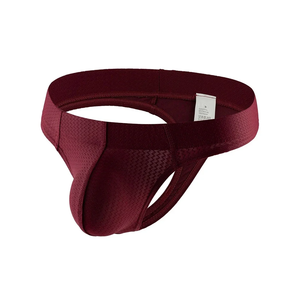 Men Sexy Brief Thongs Low Waist Underwear Smooth G-string Mesh Pouch Panties U Convex Briefs Bulge Underpants Sex Underwear