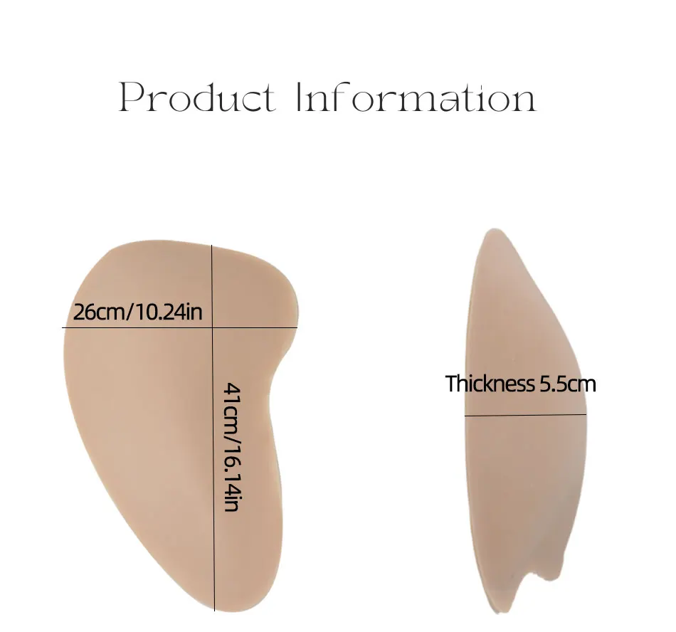 Description Picture 3 of itemYUERUGOU Silicone Hip Pads Enhancer Removable Full Shapely Beauty Butt Lifter Fake Ass Shemale Drag Queen Cosplay Crossdresser