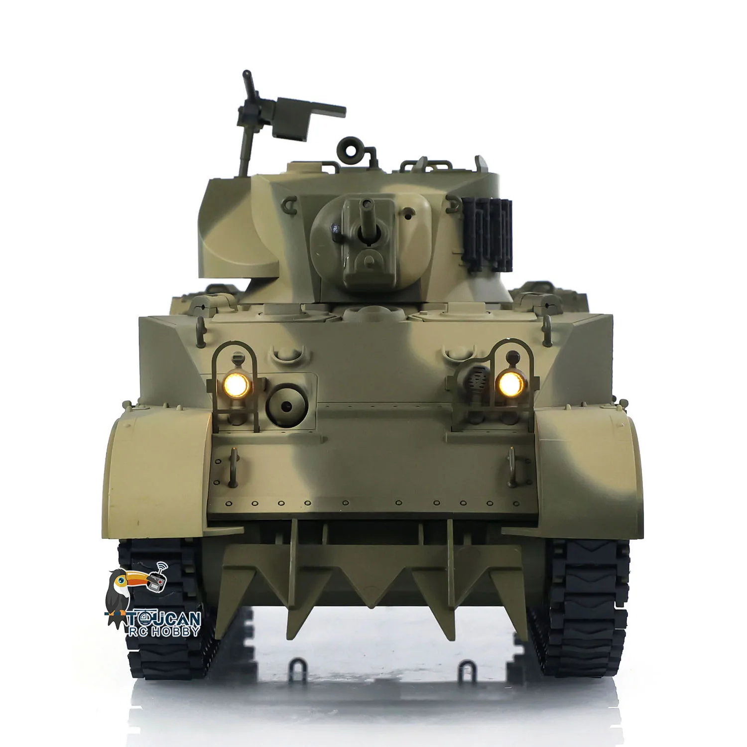 Gifts 1/16 RTR RC Tank US M5A1 Stuart VI Remote Control Light Tank Two Battery Radio Mini Vehicle Car Model Toys for Boys 5