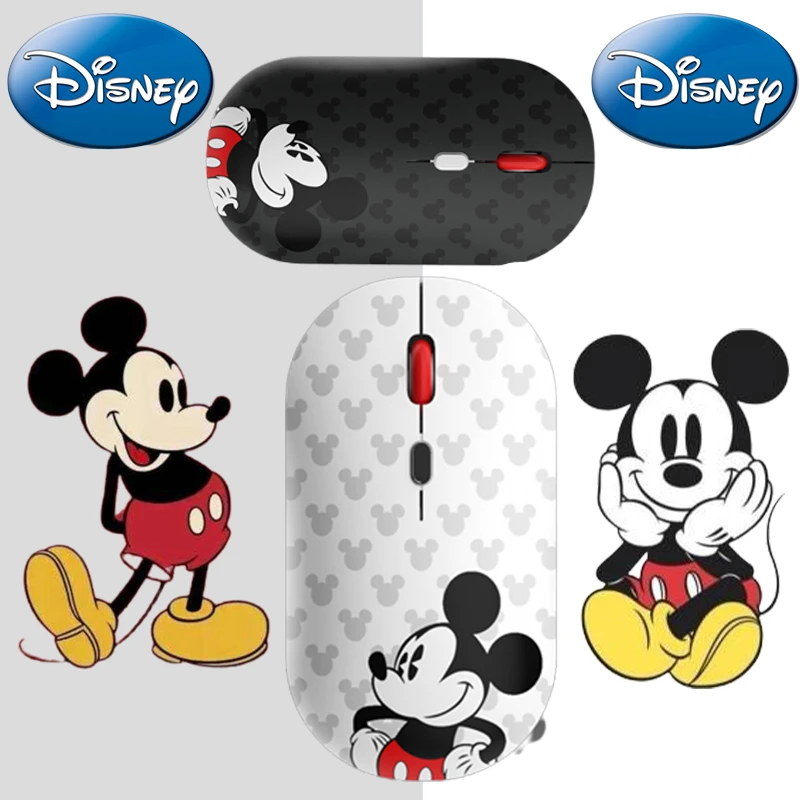Disney Mickey Mouse Draadloze Muis Cartoon Anime 2.4G 5.0 Bluetooth Mode Kantoor Muis Voor Huawei Apple Lenovo| | - AliExpress