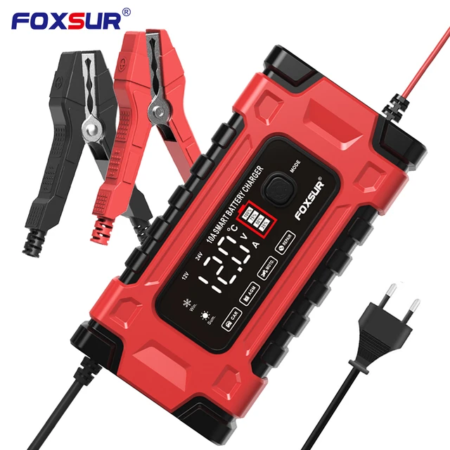 YDBAO Car Battery Charger 10A 12V 24V Battery Charger Fully