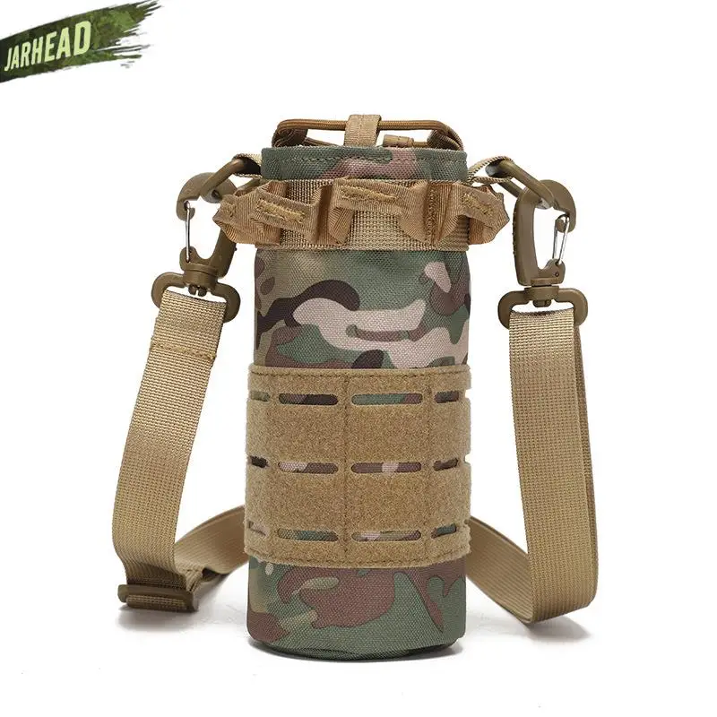 

Дорожный набор инструментов для чайника, походная тактическая сумка для воды 1000D Molle для кемпинга, походов, рыбалки, держатель для бутылки на плечо, сумка для бутылки