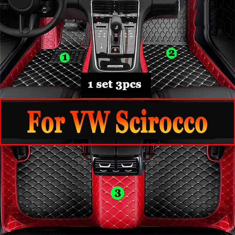 

Custom Car floor mats for VW VW Scirocco 2009 2010 2011 2012 2013 2014 2015 2016 2017 auto foot Pads automobile carpet