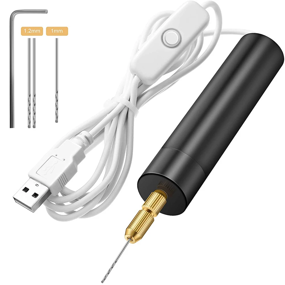 

Handheld Mini Electric Drill DIY Electric USB Electric Drill Tools For Epoxy Resin Jewelry Making Wood Craft Engraving Pen Tool