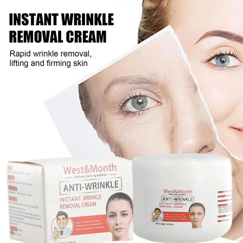 

Instant Wrinkle Remover Face Cream Lifting Firming Smooth Lines Rapid Anti-Aging Fine Fade Care Skin 40g Products Tighten B V3E6