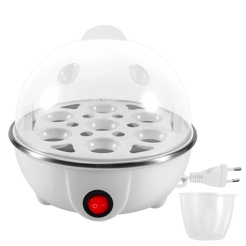 Electric Boiled Egg Cooker Boiler Maker Rapid Heating Stainless Steel Steamer Pan egg cooker
