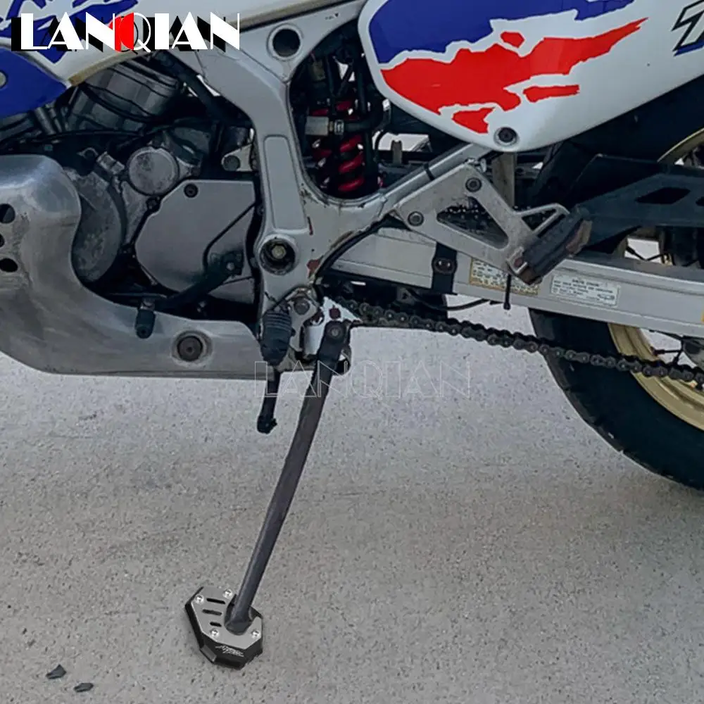 

For Honda XRV750 Africa Twin XRV 750 RD07 Motorcycle Side Stand Pad Plate Kickstand Enlarger Support Extension Pad Plate Cover