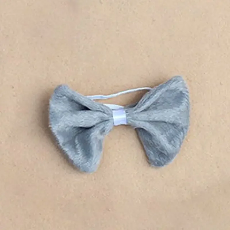 Child Adult Animal Costume Sets Mouse Ears Headband Bow Ties Long Tail Halloween Birthday Party Cosplay 3Pcs