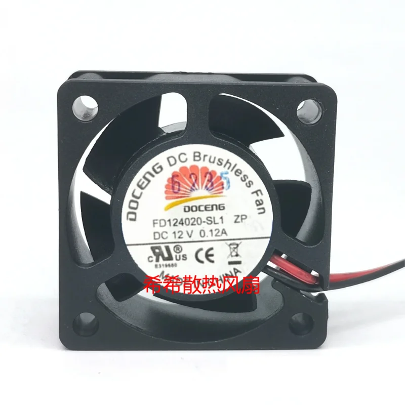 

New CPU Cooler Fan for DOCENG FD124020-SL1 ZP DC 12V 0.12A 4CM axial flow silent cooling fan 40*40*20mm