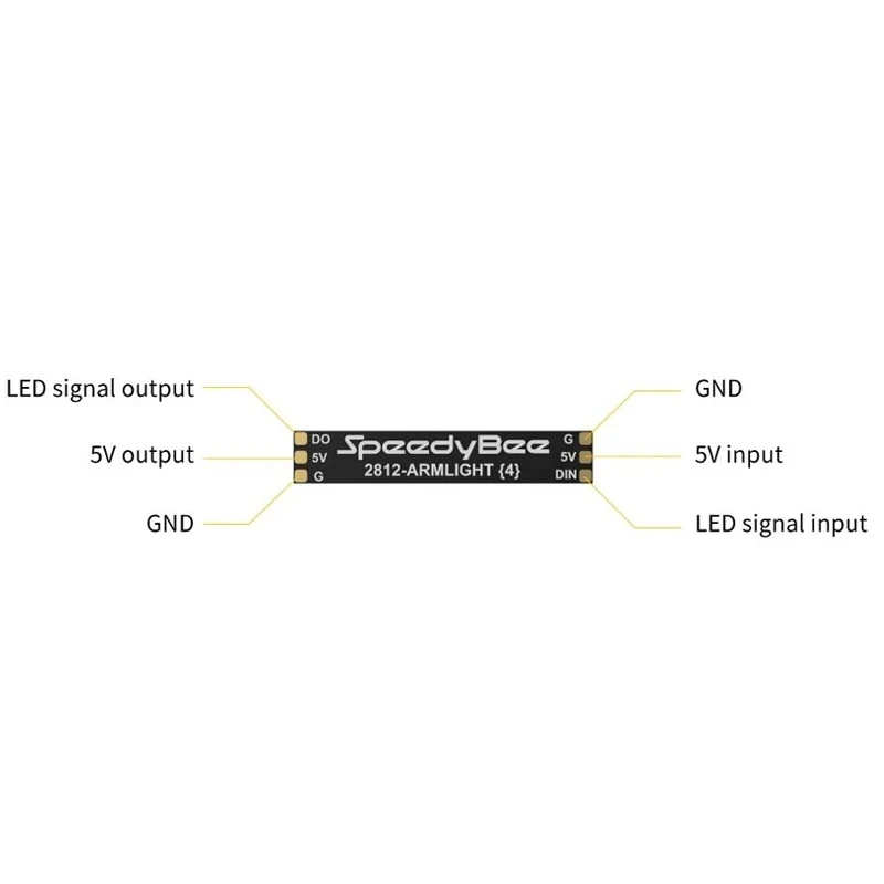 4PCS SpeedyBee Programable 2812 Arm LED Light Armlight 5V RGB For RC FPV Racing Freestyle Whoop Drone Quadcopter Runcam thumbnail 4