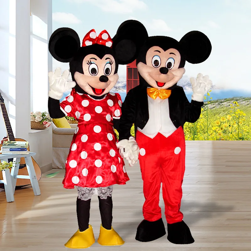 

Mickey Minnie Mouse Cosplay Mascot Toy Costume Adult Anime Cartoon Advertising Party Large Plush Advertising Event Party Adult