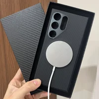Magnet 600D Aramid Carbon Fiber Phone Case Cover On For Samsung Galaxy S23 S24 Ultra Plus 5G S 23 24 S24Ultra Magsafe Macsafe