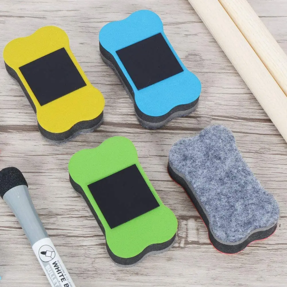 Magnetic Dry Erasers for Dry Erase Pens and Markers. Ideal for Kids, Home, School and Office