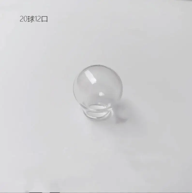 Mini Glass Globe Bubble 1/2/3X 20x12mm 20x15mm 25x15mm 30x20mm 35x25mm 40x25mm DIY Clear Round Glass Dome Jewelry Vial Pendant