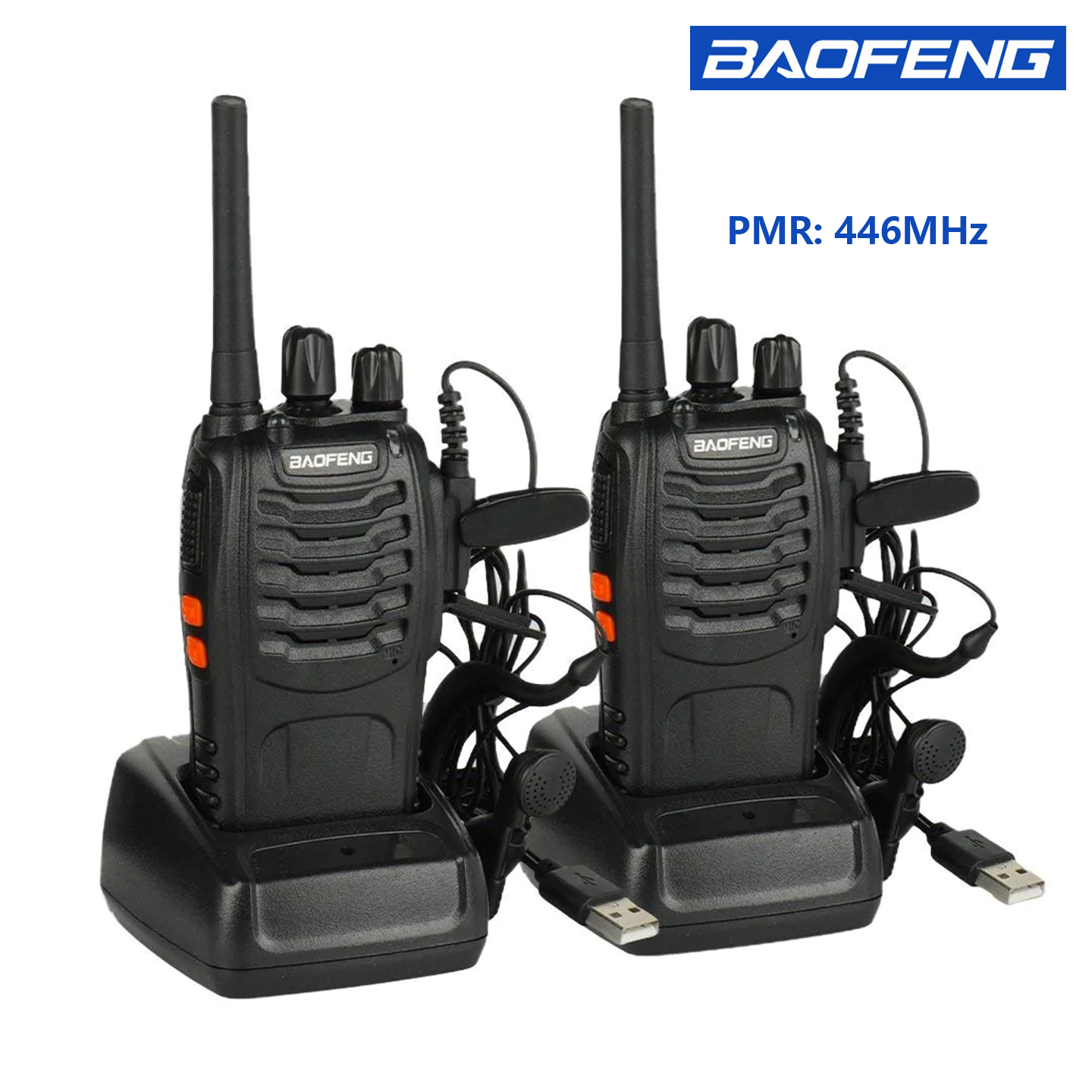  Baofeng PMR 446MHz BF-88E Walkie Talkie 