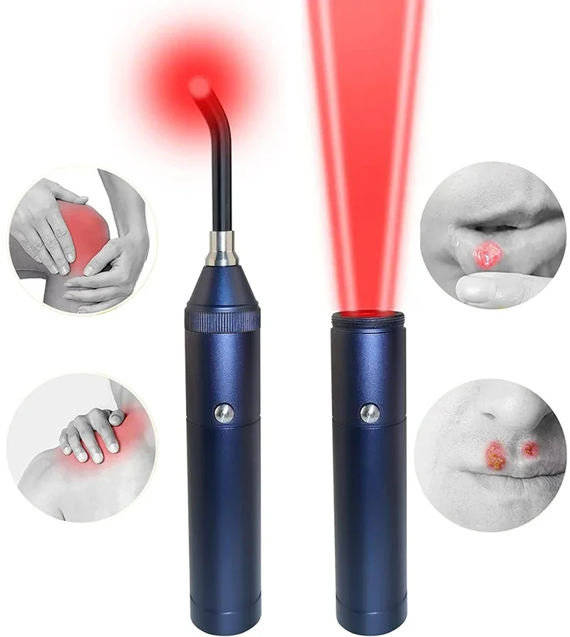 3-in-1 Red Light Therapy Handheld LED Infrared Light Device For Lip Therapy Oral Physiotherapy Health Pain Relief Body Stiffness