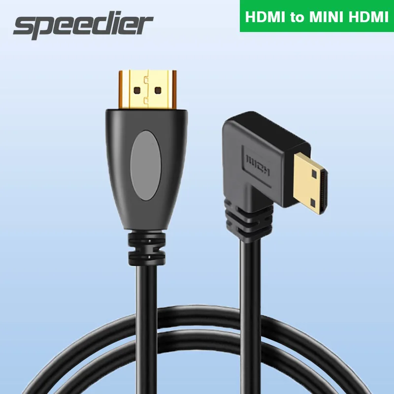 Cavo Compatibile Da 0.5M Su/Giù Mini-Hdmi A Hdmi Cavo Corto Mini Hd V1.4 Per Scheda Grafica Tablet Fotocamera Cavo Mini Hd 1.4
