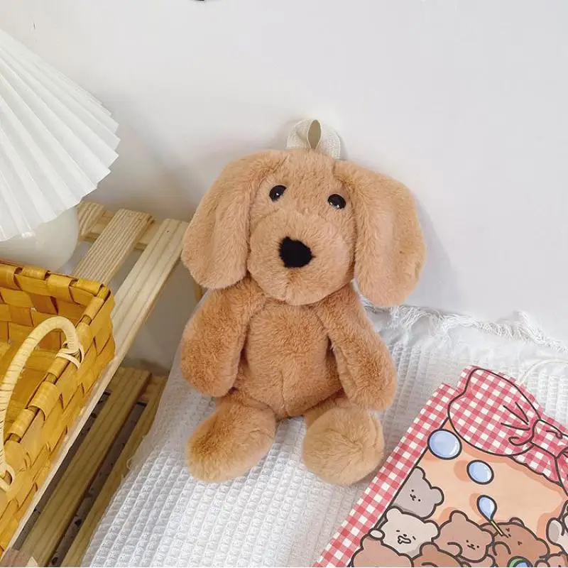 Peluche Puppy Doll Bag Cute Puppy Bag Soft Cute Boy Bag Book Bag borse per bambini borse da scuola zaino Mochila Escolar Com Rodinha Plecak