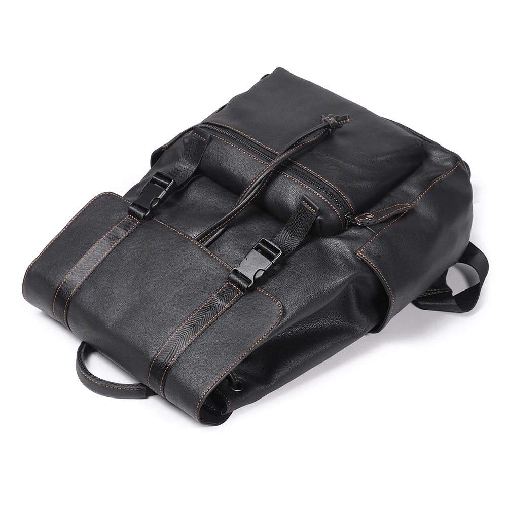 LUOKIR Neue männer Echte Leder Rucksack Top Schicht Rindsleder Große Kapazität Computer Rucksack Lässig Reise Rucksack Schule Tasche – Detail 14