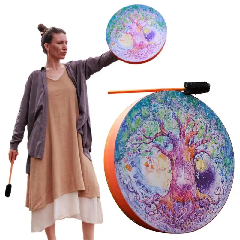 Shaman Drum Love Tree Shaman Drum Percussion Instruments For Adults 10 Inches Hand Shamanic Drums Women Man Frame Gift For