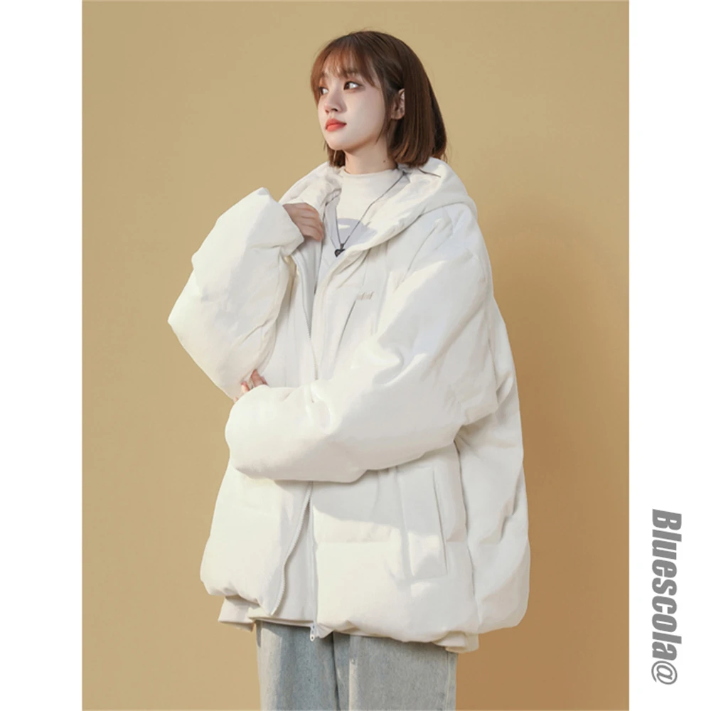 2023 New Autumn and Winter Women's Wear Korean Retro Loose Relaxed Commuter Personalized Warm Coat Cotton Coat