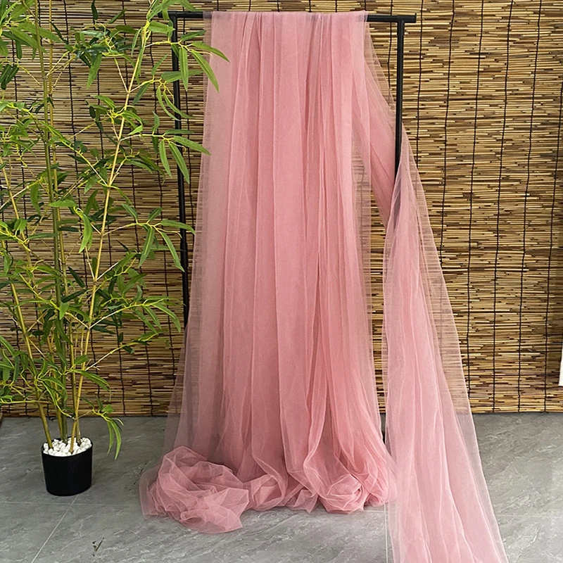 Soft Pink Blush Tulle Fabric