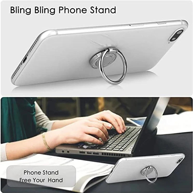 Extremely Thin Luxury Metal Mobile Phone Socket Holder Universal Telephone Magnetic Car Bracket Stand Accessories Finger Ring, Alina Gadgets