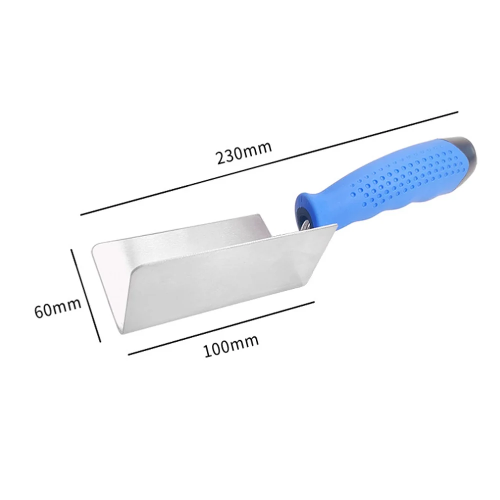 2pcs Corner Trowel Steel Puttying Scraper Plastering Tool With Grip Handle Premium For Scraping Mudding Drywall Hand Tool 6