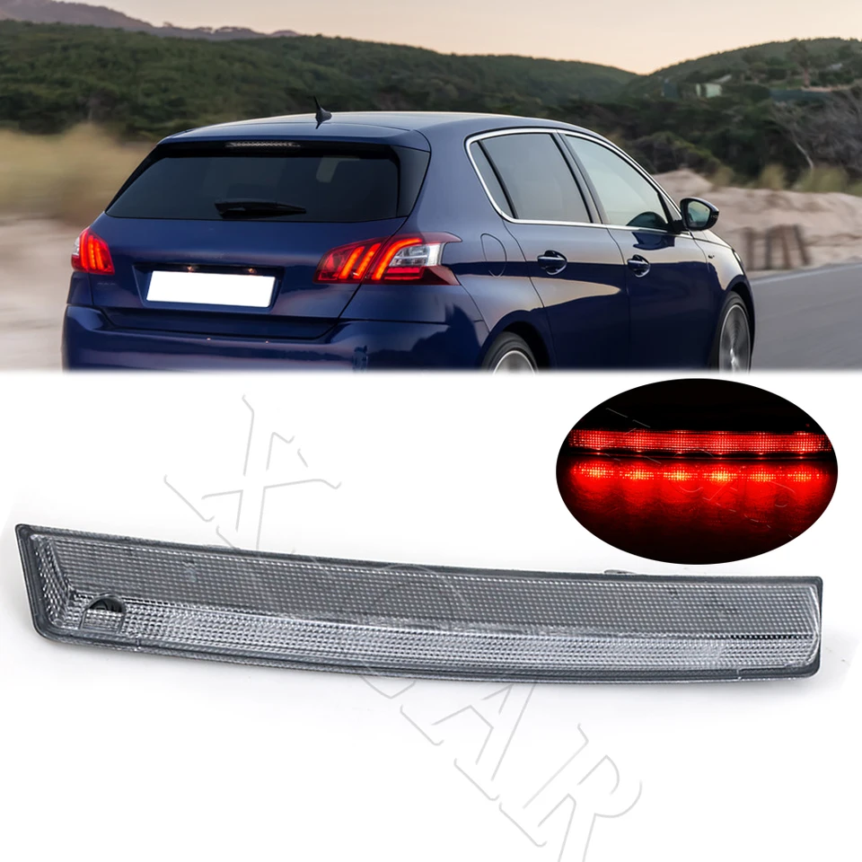 Tercera Luz De Freno Trasera Para Peugeot 208 308 3008 Para Citroen C4 C5 DS4 Tercer Montaje Alto Freno Trasero Parada Luz Trasera Lámpara Luz Freno 6351HH 6350V2