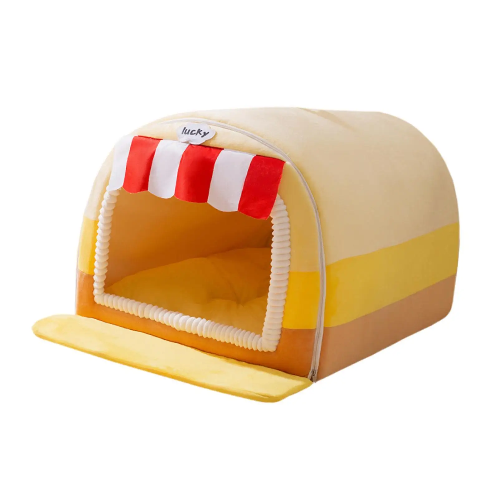 Warm Dog House Removable & Washable Soft and Comfortable Windproof Portable House for Indoor Home Use Pup Kitty Small Sized Pets
