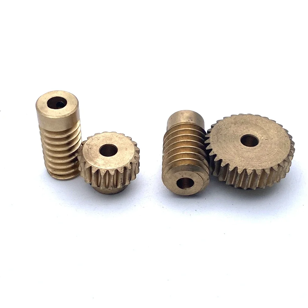 0.8M 20/30 Teeth 1:20 1:30 Metal Copper Worm Gear Wheel Reducer Self Locking Combination Accessories
