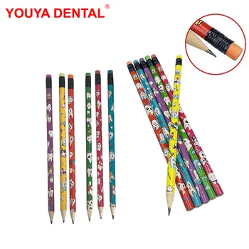 50 pz Matite Carine Per I Bambini Ragazze Piombo Matite Pacchetti Per Studente di Scuola Del Fumetto Dente Modello Dentista Odontoiatria Accessori Regali