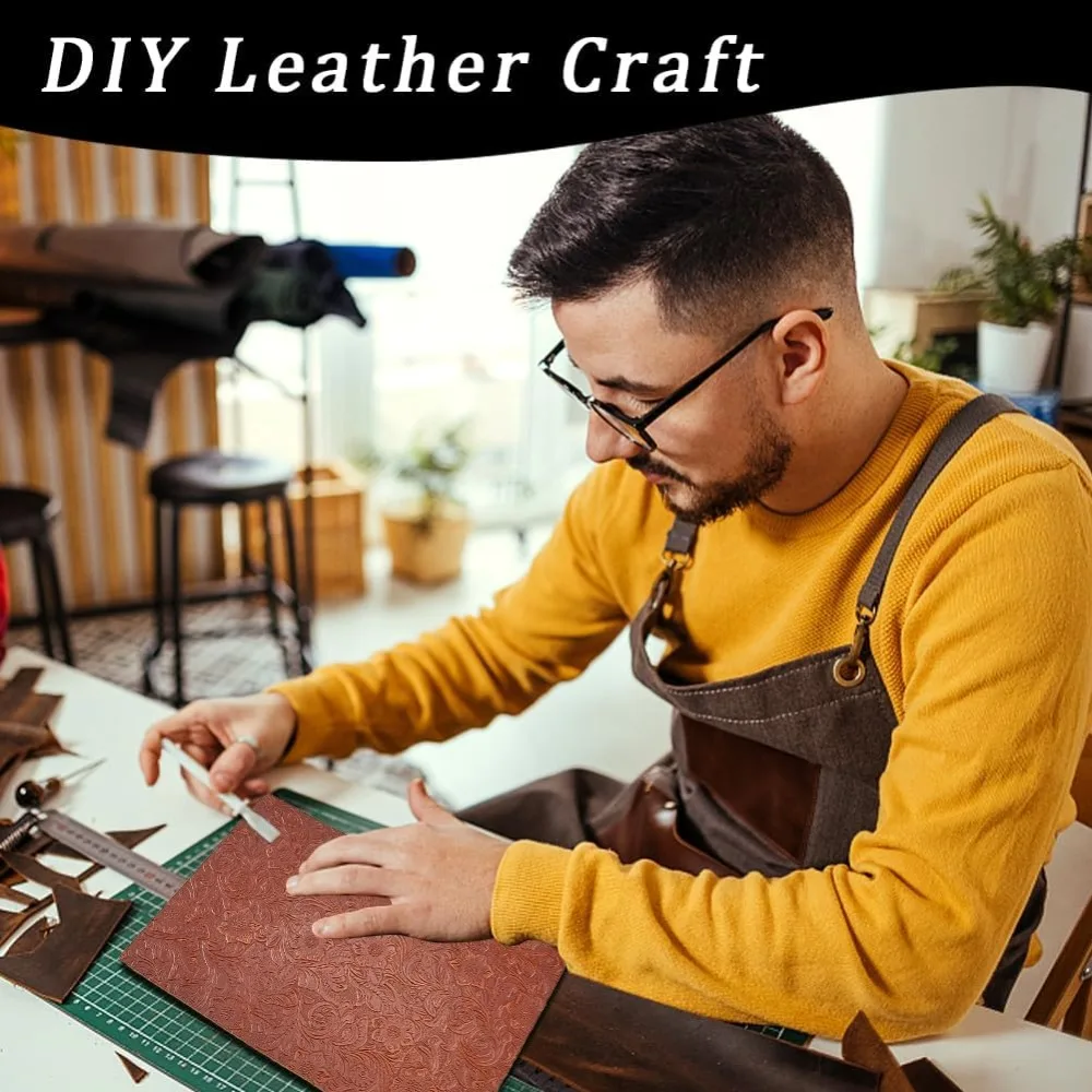 신발 가방용 가죽 원단 바느질 패치워크 DIY 공예 아플리케 시에나 20x30x0.160.18cm