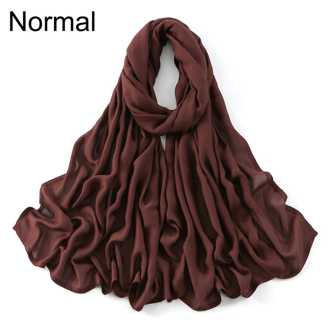 Nouveau grande taille solide rayonne Modal Hijab écharpe femmes musulman foulard enveloppes châle Femme Musulman bandeau islamique Turban 190*85 cm