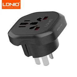 Universal Travel Power Strip & Adapter with Multi - Region Plug Capability (AU)