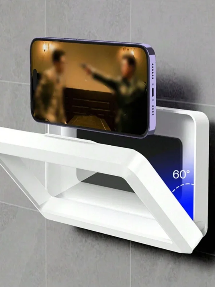 Phone Holder Waterproof Bathroom Wall Mount