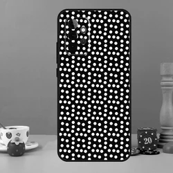 Chic Black And White Polka Dot Phone Case - Samsung A33 5G (KK3142)