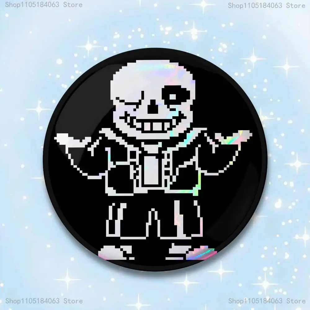 D-DeltaruneS Abzeichen 25 32 44 58 75 mm runde Cosplay Pin Bag Decor Fans sammeln Freunde Geschenke Brosche Souvenir – Detail 13