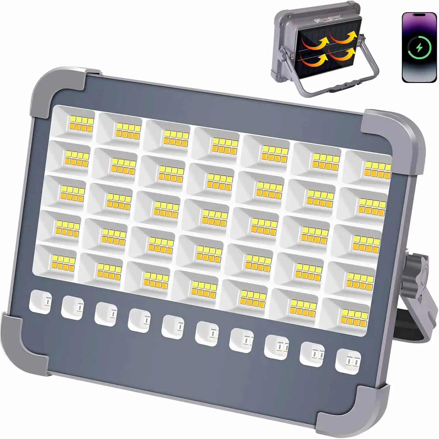 SOS Power Bank Emergency Light CosyEasy 100W Rechargeable Work Light, 10000LM Super Bright Portable Floodlight 16500mAh Battery Work Light Rechargeable - View #3
